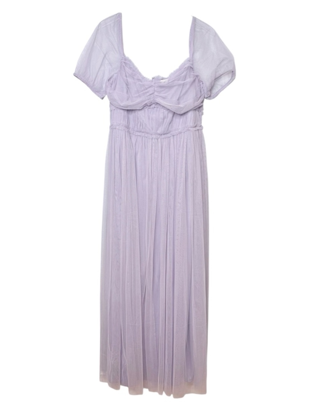 Anaya Lilac Tulle Maxi Bridesmaid Sweetheart Dress Sz 12